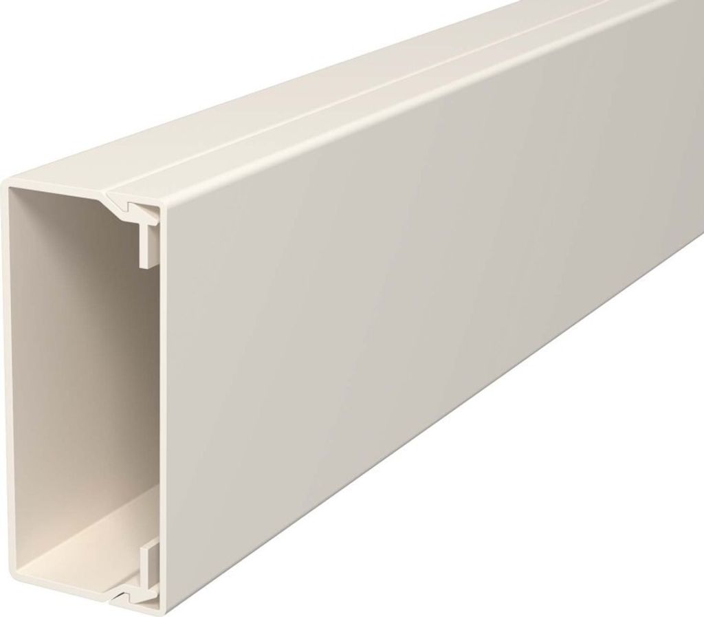 Rohr Wand+Decke mit Deckel 40x90mm, PVC - Draht 40x90mm RAL9001