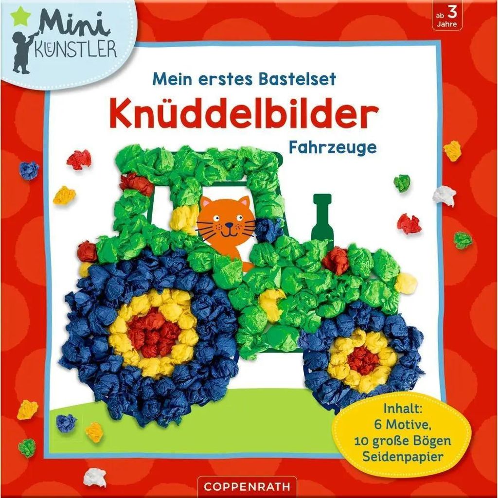 Coppenrath Verlag GmbH & Co.KG Mein 1. Bastelset: Knüddelbilder - Fahrzeuge (Mini-Künstler) 2