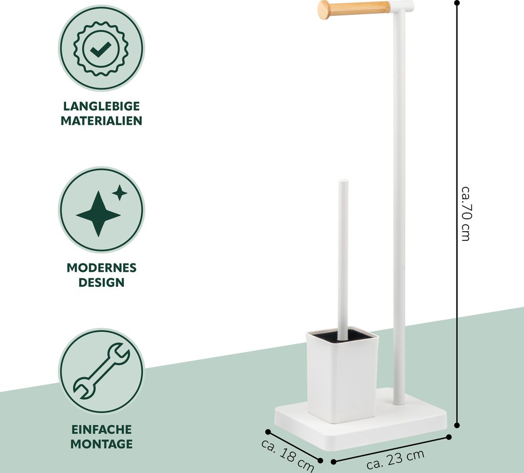 bremermann Stand-WC-Garnitur 2in1, WC-Bürste, Produktbild 7