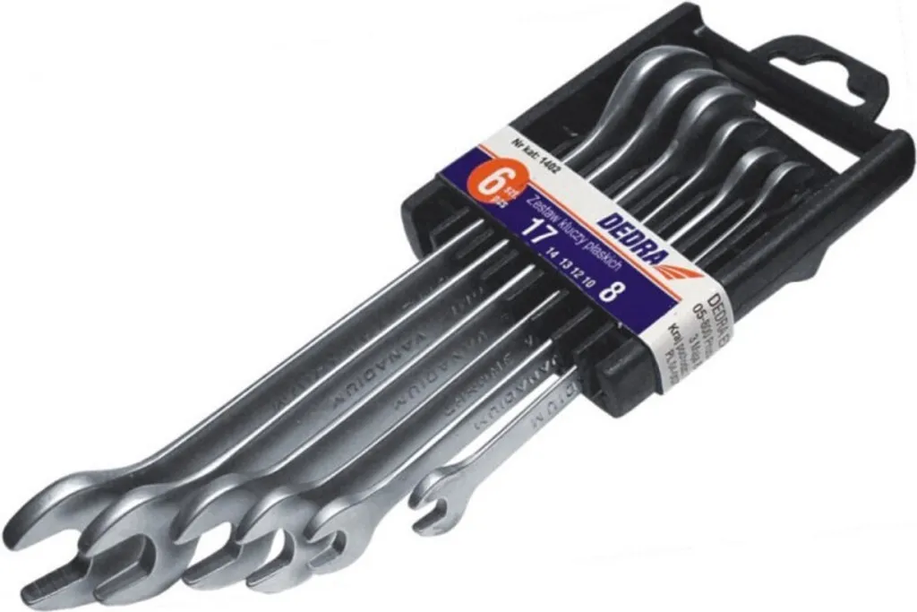 Set 6 Chiavi Fisse DEDRA 6-17mm CrV | Kit Professionale per Meccanica