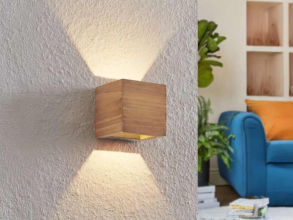 Trio Brad Applique LED 4W dimmerabile color legno bianco Immagine del prodotto 
