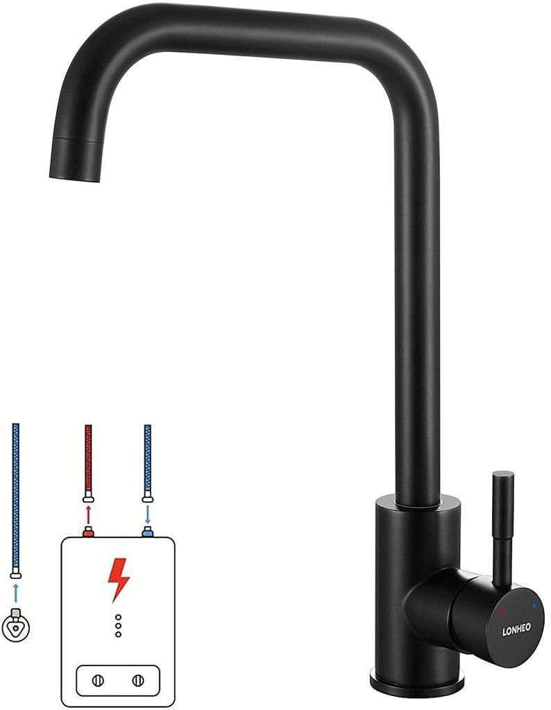 360° Drehbar Wasserhahn Küchenarmatur, 7-Form Produktbild 