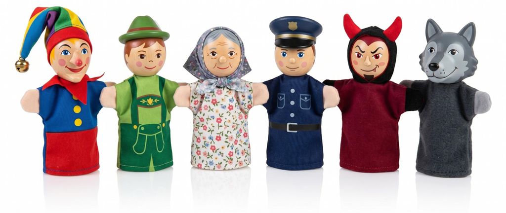 roba Kasperlefiguren aus Stoff, Handpuppenset 6-tlg., Produktbild 