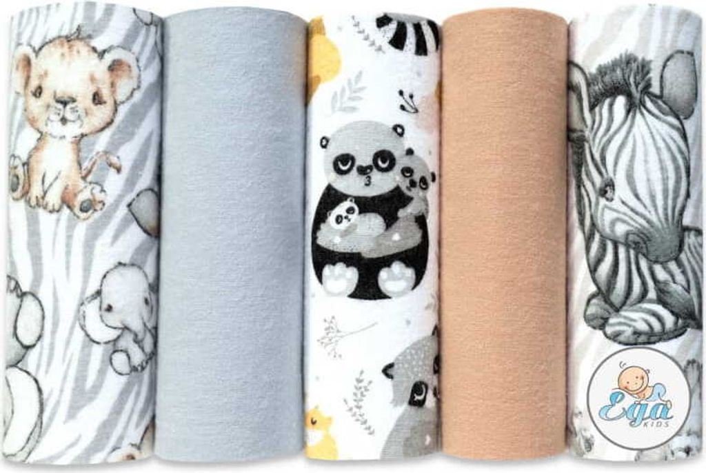 Ega KIDS | Flanellwindeln 5er Set - 70 x 80 cm - Weich und Produktbild 