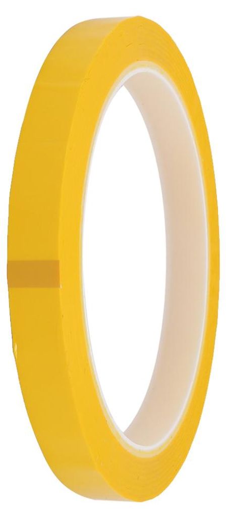 Mylar Band 12mm Breite 50m L?nge Einseitig Stark Selbstklebend Klebeband Gelb