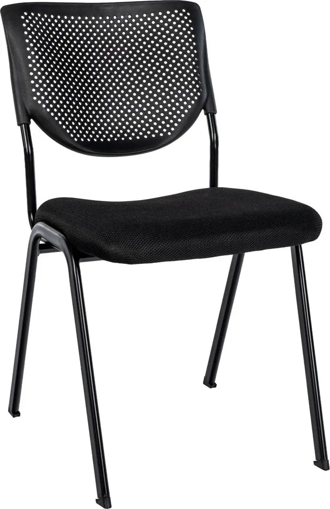 Sedia Design Nero per Conferenza - Impilabile e Minimalista