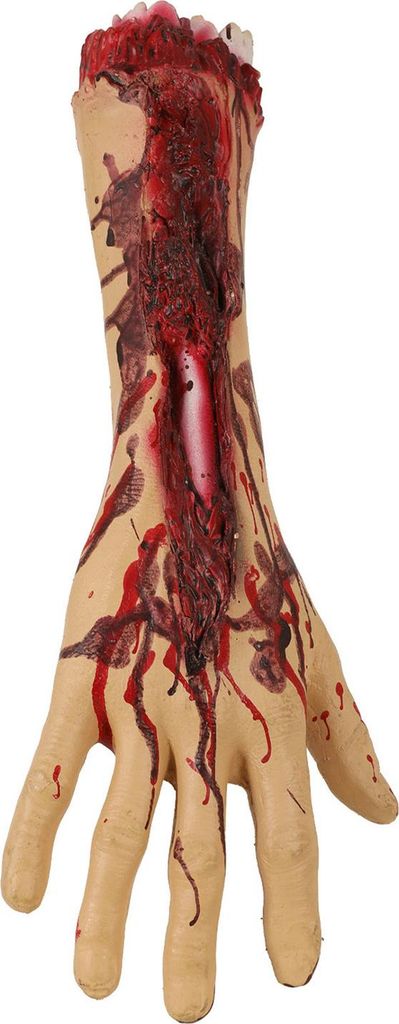 Halloween Gefälschte abgetrennte Hände Fußstütze Gruseliges Blut Gebrochene Leichenteile Realistischer menschlicher Latexrest für Spukhaus-Str...