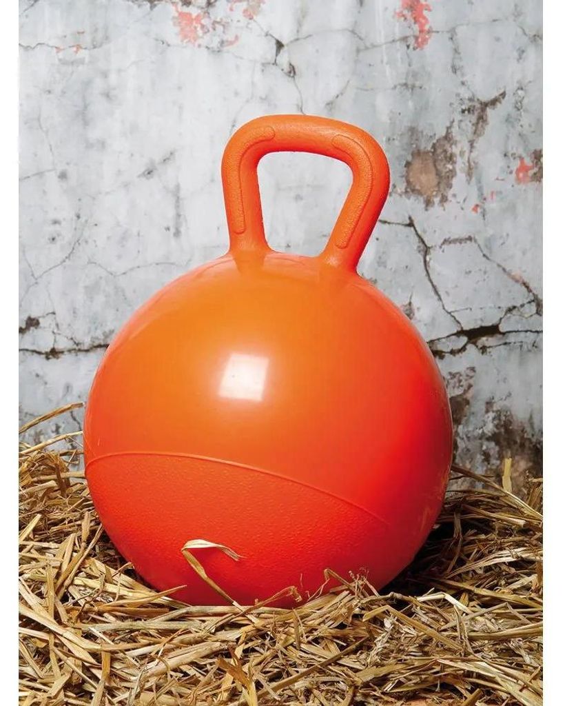 Spielball  für Pferde mit Griff Orange Produktbild 
