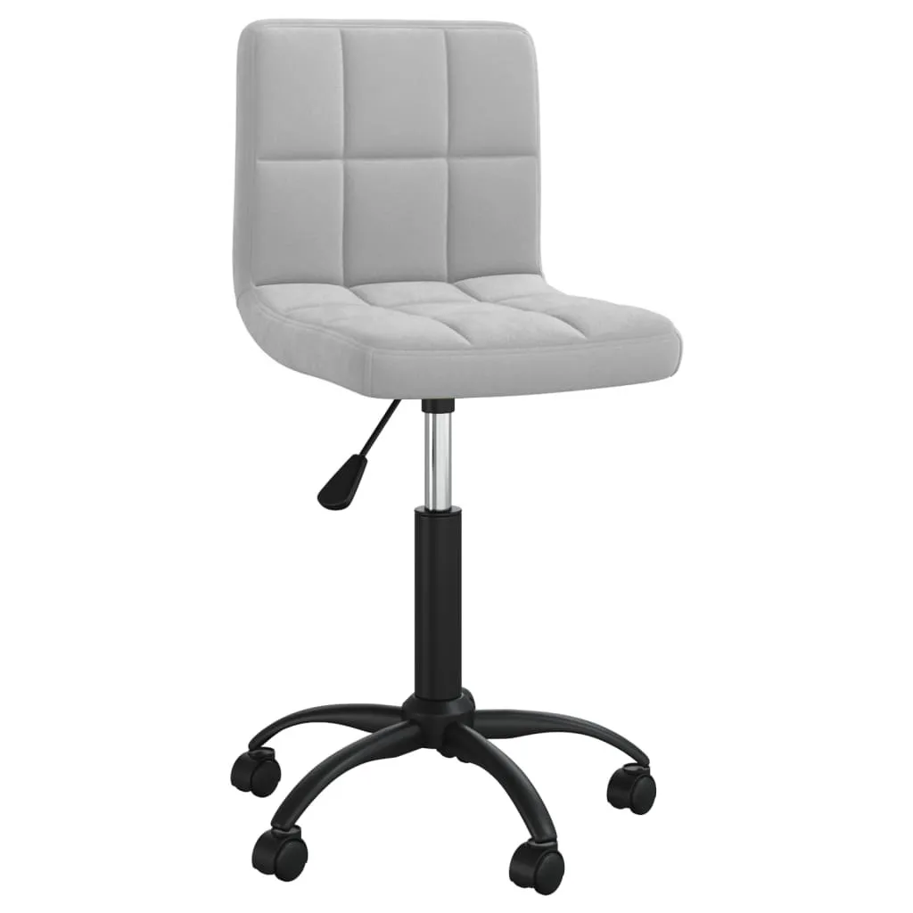 Sedia Ufficio Velluto Grigio vidaXL | Home Office Minimal & Cool