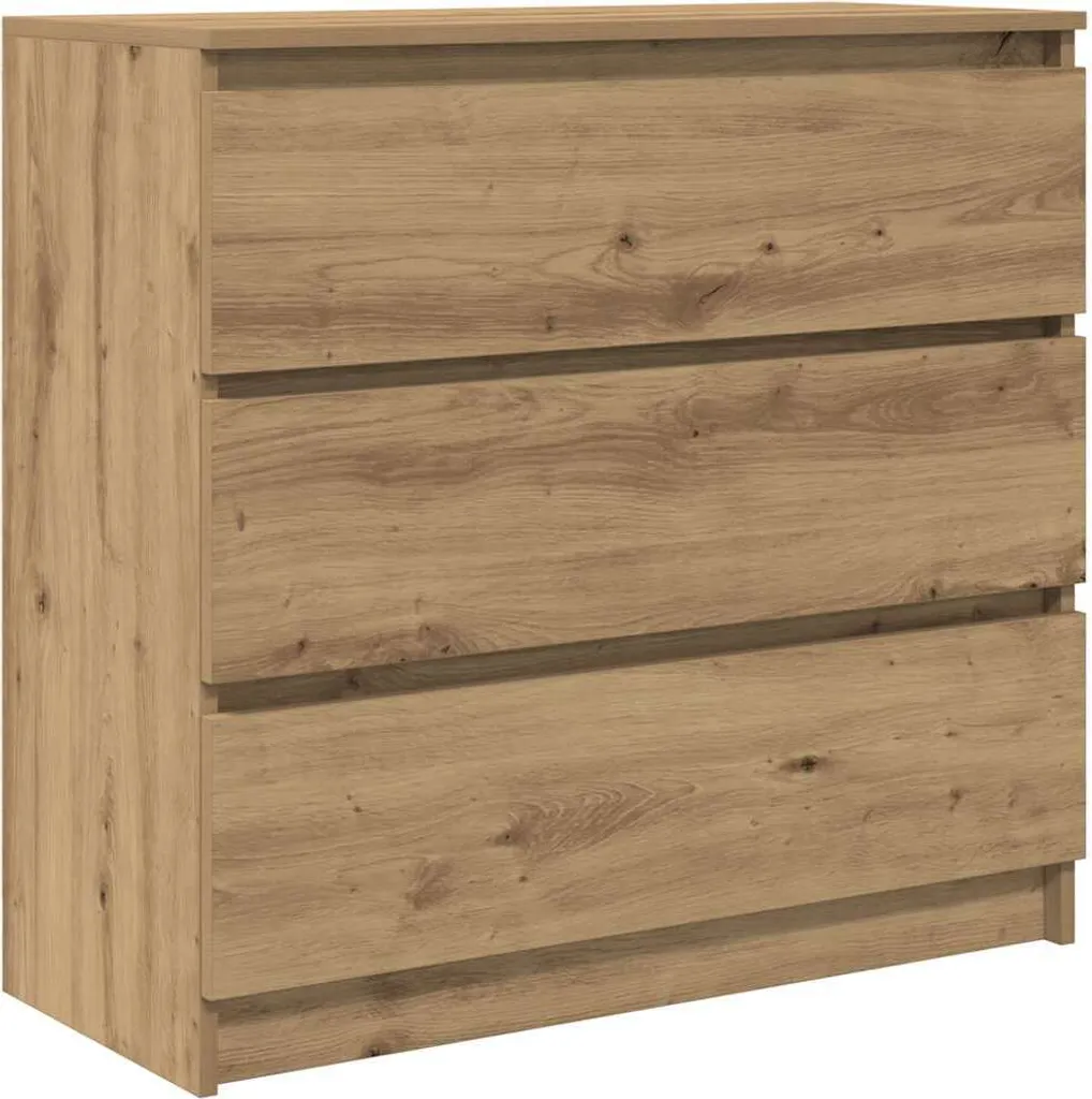 SYFAX Mobile Credenza Rovere 80 cm - Ideale per Famiglie e Bambini