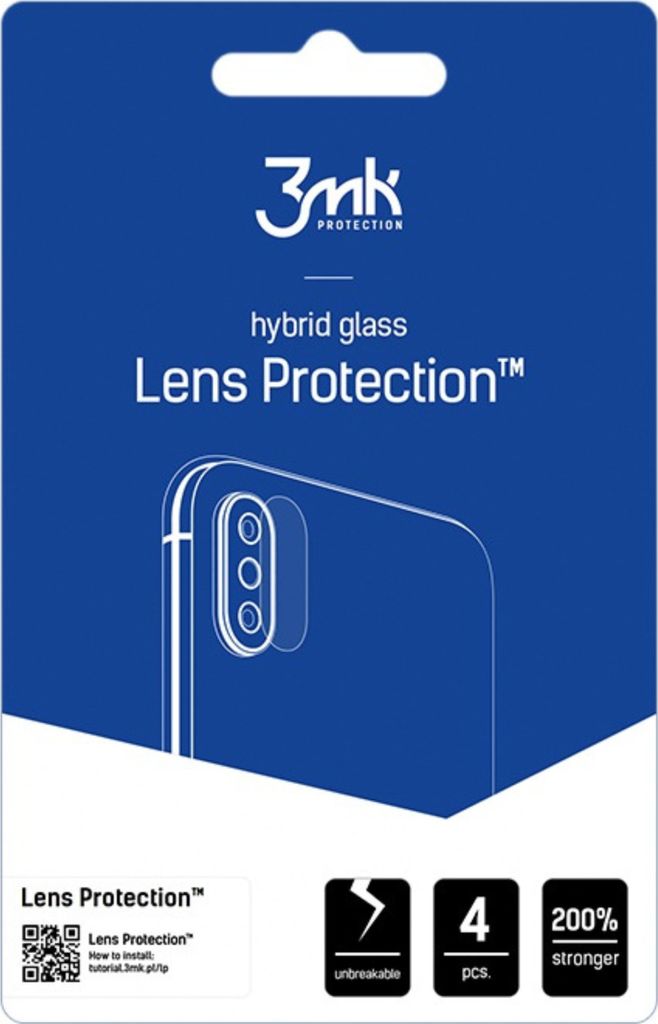 3mk Hybridglas Lens Protection für Infinix GT 20 Pro Kamera Objektiv Kameralinse 0,16mm 6H (4 Stück)