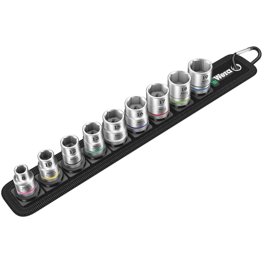Wera Belt B 4 Zyklop Steckschl.- Einsatz-Satz, 3/8 Produktbild 