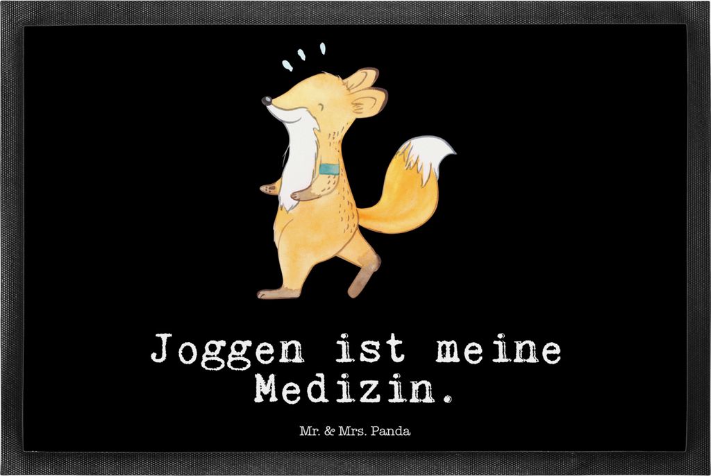 Mr. & Mrs. Panda Fussmatte Fuchs Joggen 40 x 60 cm - Produktbild 