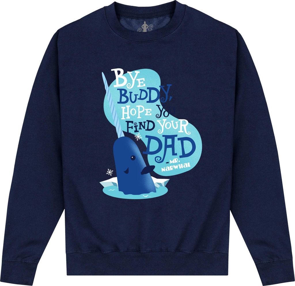 Elf - "Bye Buddy" Sweatshirt für Herren/Damen Uni PN865 (L) (Marineblau)