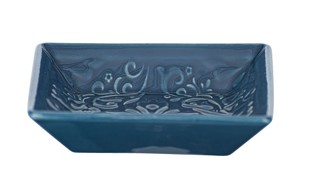 Portasapone in Vetroceramica blu Cordoba Immagine del prodotto 