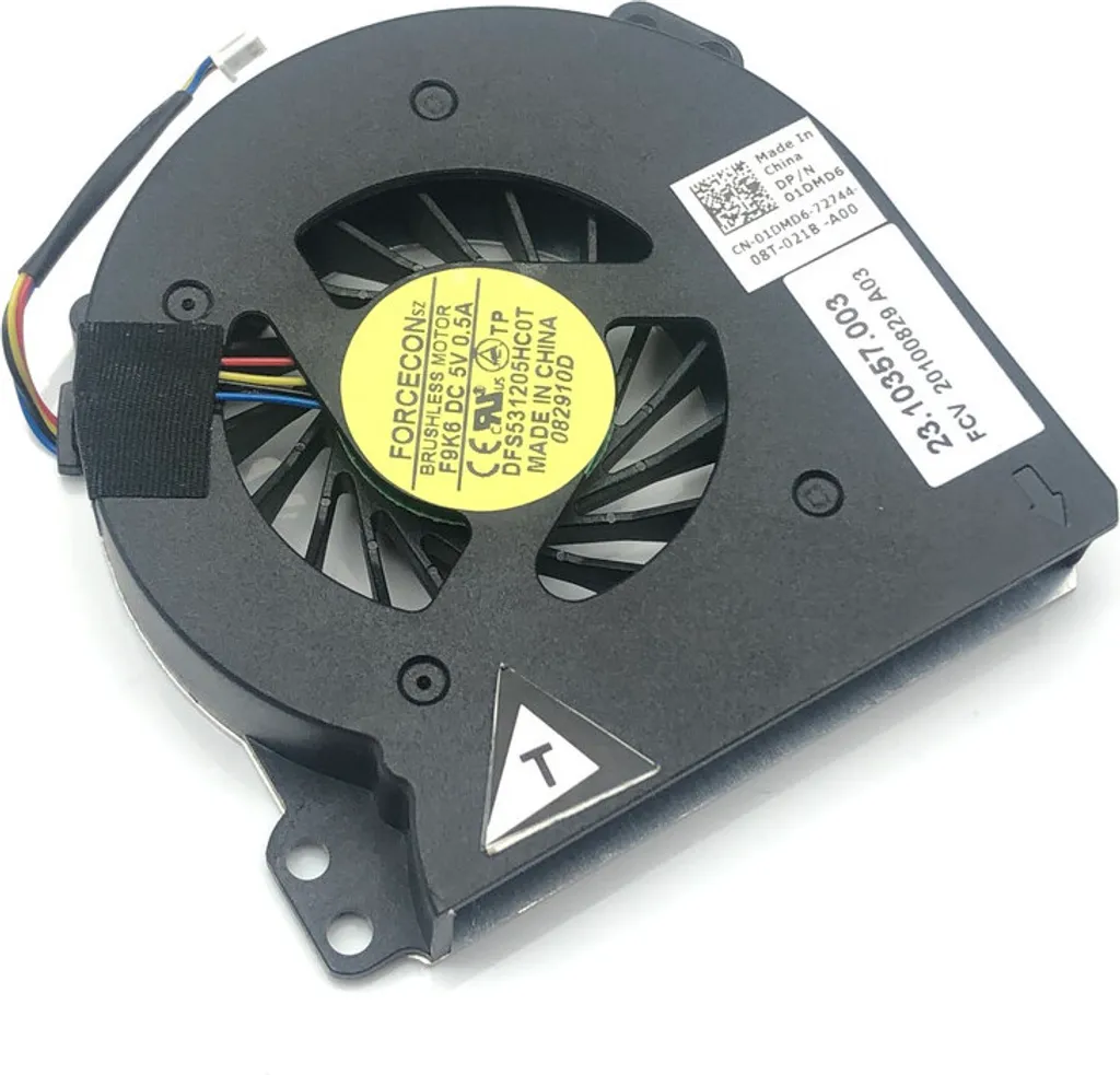 Ventola CPU 1DMD6 23.10358.002 per Dell Latitude E5510 - 4-Pin 5V