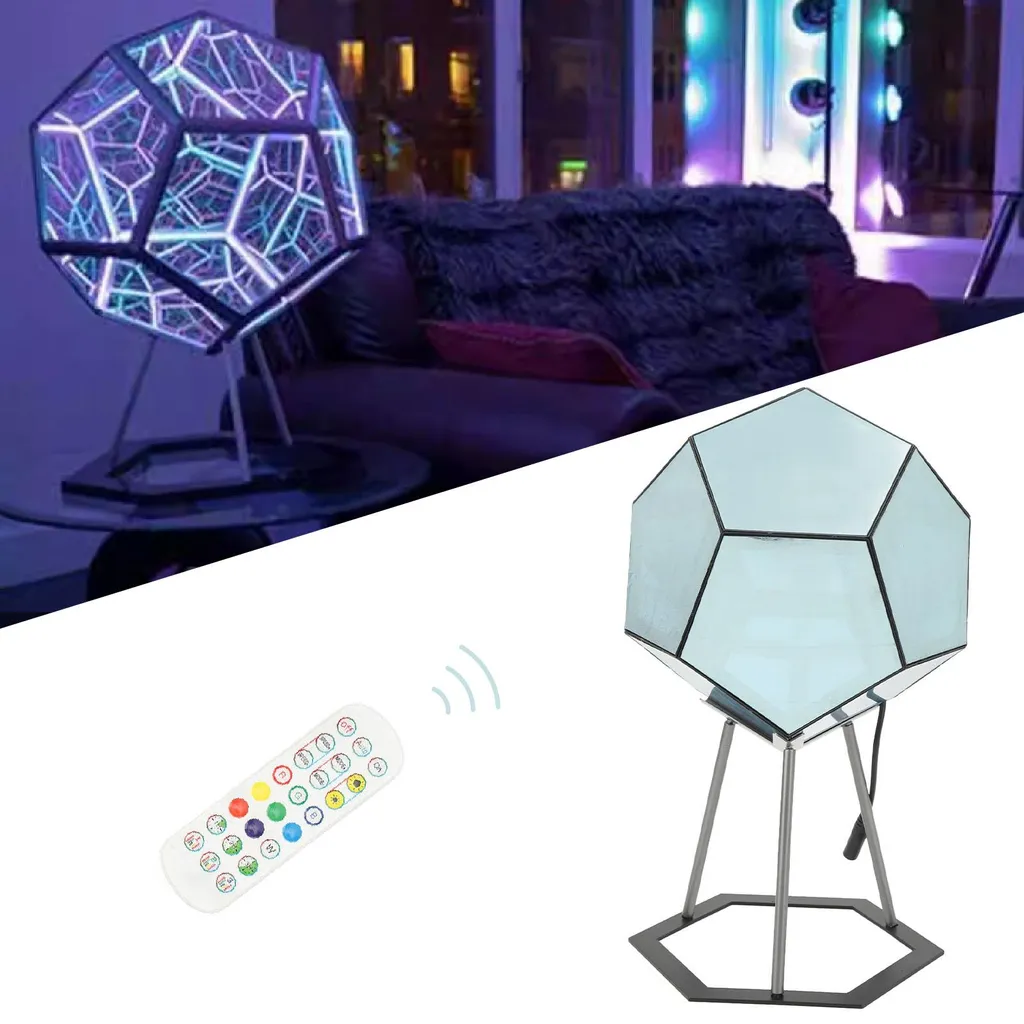 Lampada LED Infinito Dodecaedro - Gadget Hi-Tech per Camera e Studio - 7