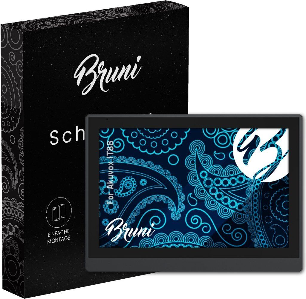 Bruni Basics-Clear 2x Schutzfolie kompatibel mit Akuvox IT88 Folie