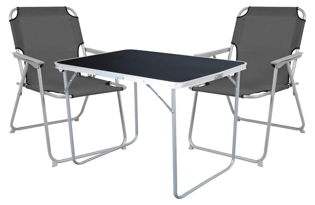 set de camping 3 pièces table de camping + 2 chaises de Image du produit 