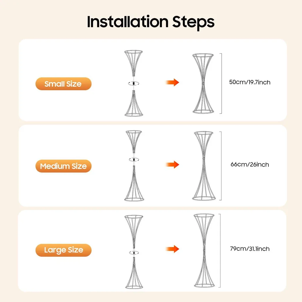 Supports à fleurs sablier stables : la solution pour vos centres table