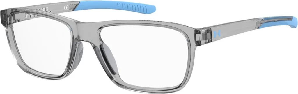 Monture de lunettes rectangulaire Junior Under Armour UA 9008 Gris Bleu