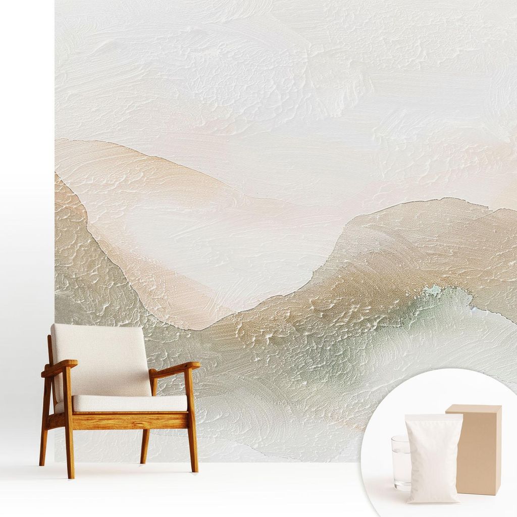 Fototapete - 250x250 cm - Tapete - Wandtapete - Wandbilder - Dekofolie - Tapete Folie - Wand - Dekoration - Wohnzimmer - Subtile Streifen