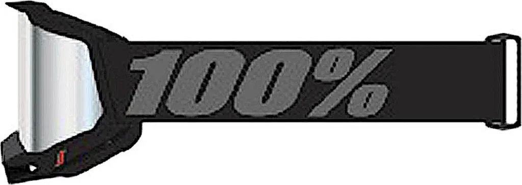 Masque 100% Accuri 2 Noir - Écran Miroir Bleu Catégorie 3 pour VTT/Moto
