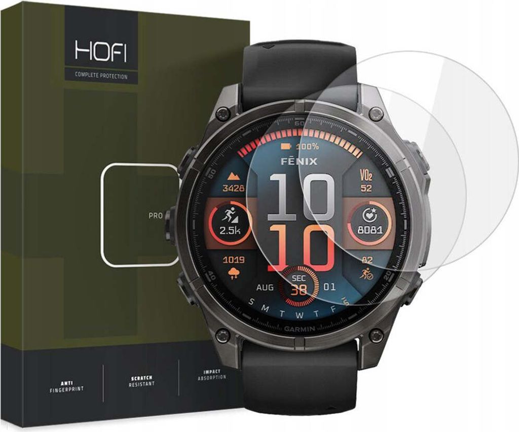 Gehärtetes Glas Hofi Glass Pro+ 2er-Pack Garmin Fenix 8 (51 Produktbild 