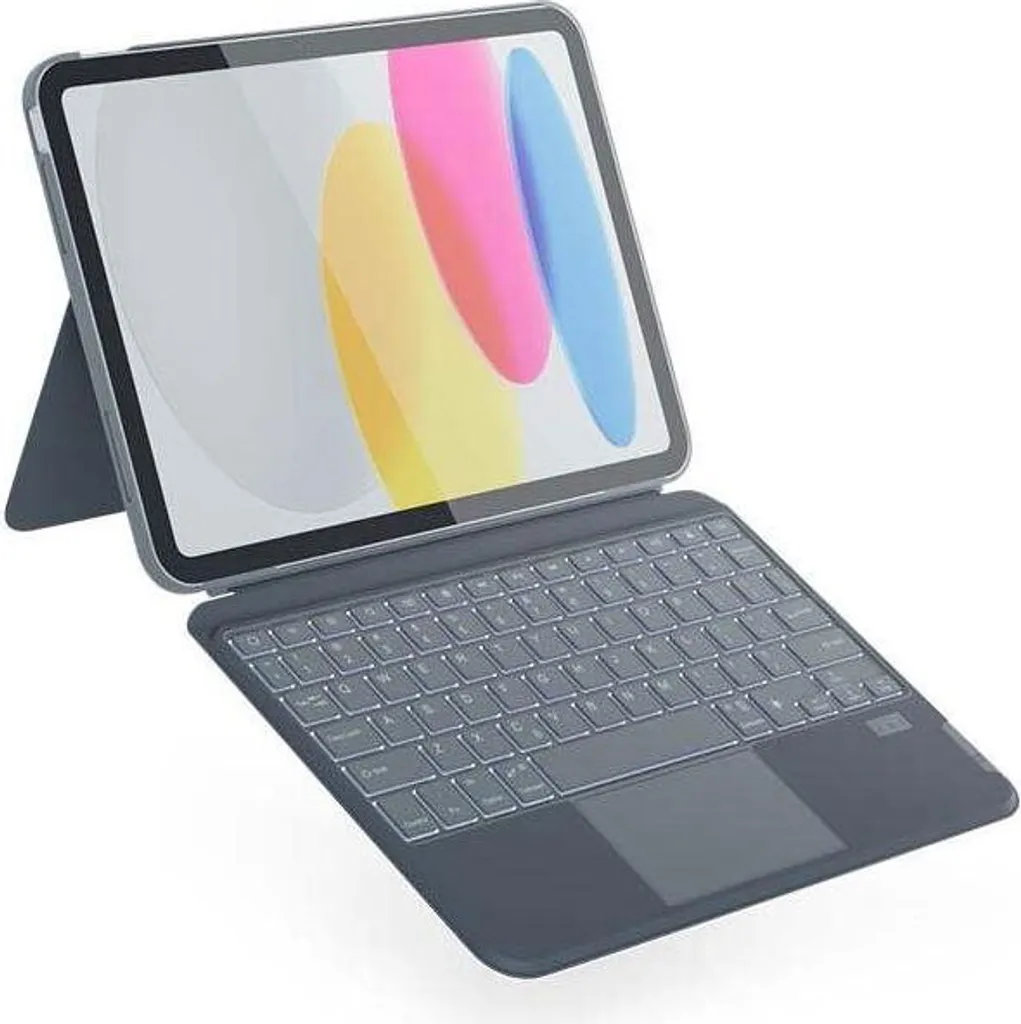 Étui clavier pour iPad 10.2 Epico - Protection grise et frappe précise UK