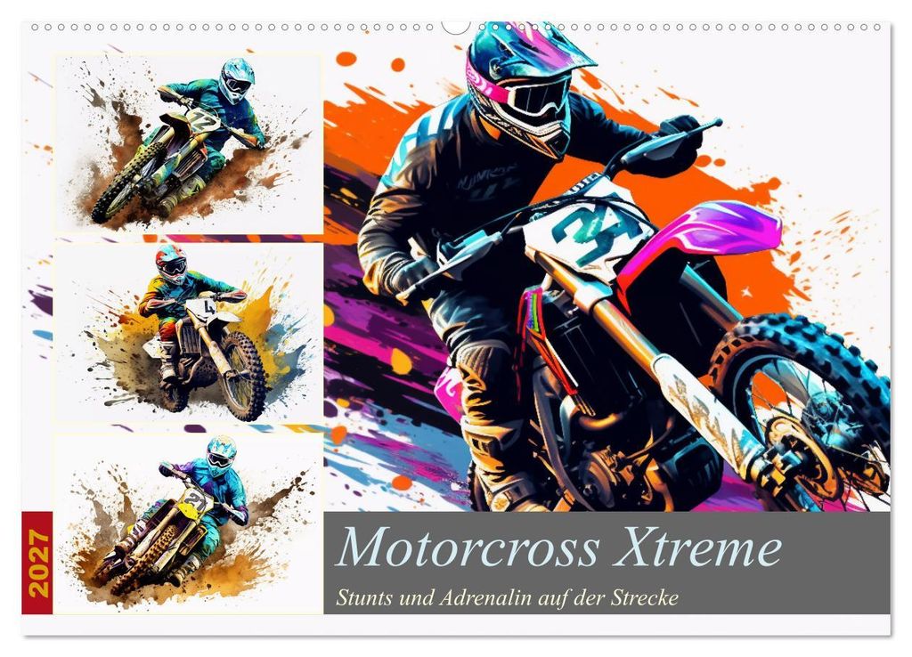 Motorcross Xtreme (Wandkalender 2027 DIN A2 quer), CALVENDO Monatskalender
