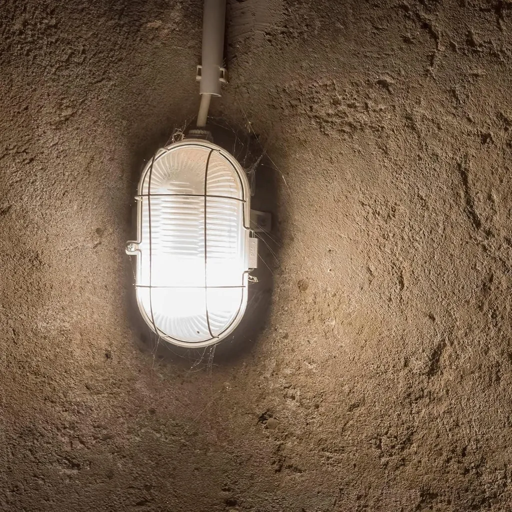 Luce per cantina IP54 E27 I 180mm nero - 4