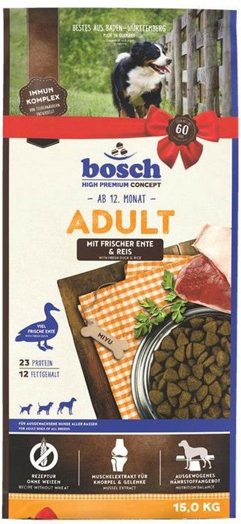 Bosch Adult Anatra e riso - 15 kg Immagine del prodotto 