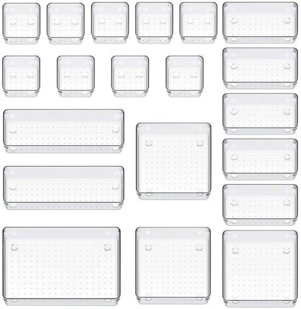 Fini le désordre avec ce lot de 20 boîtes de rangement plastique utiles