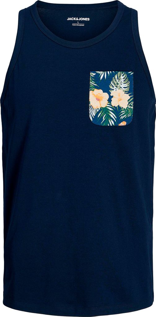 Jack&Jones Tanktop XXL JJCHILL navy Brusttasche