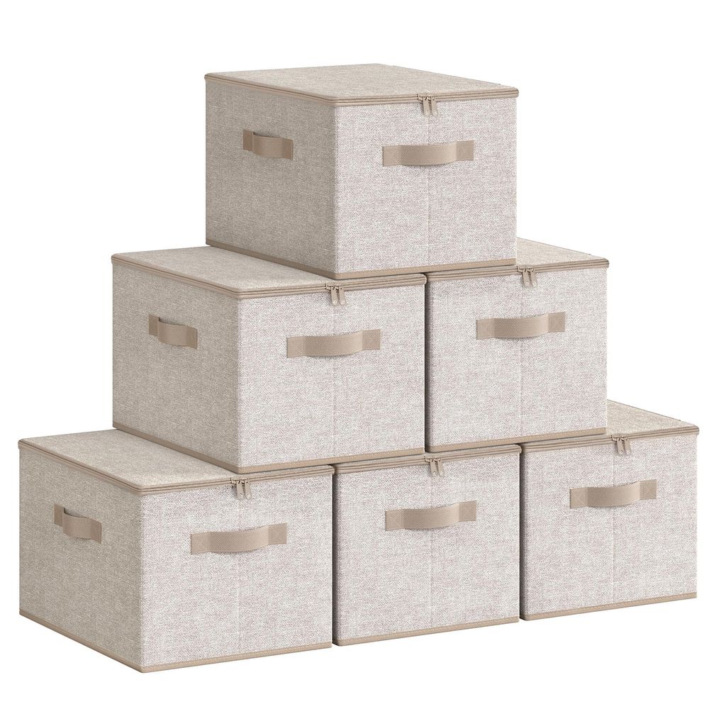 SONGMICS, látkové úložné boxy, skládací, s rukojeťmi, Obrázek produktu 