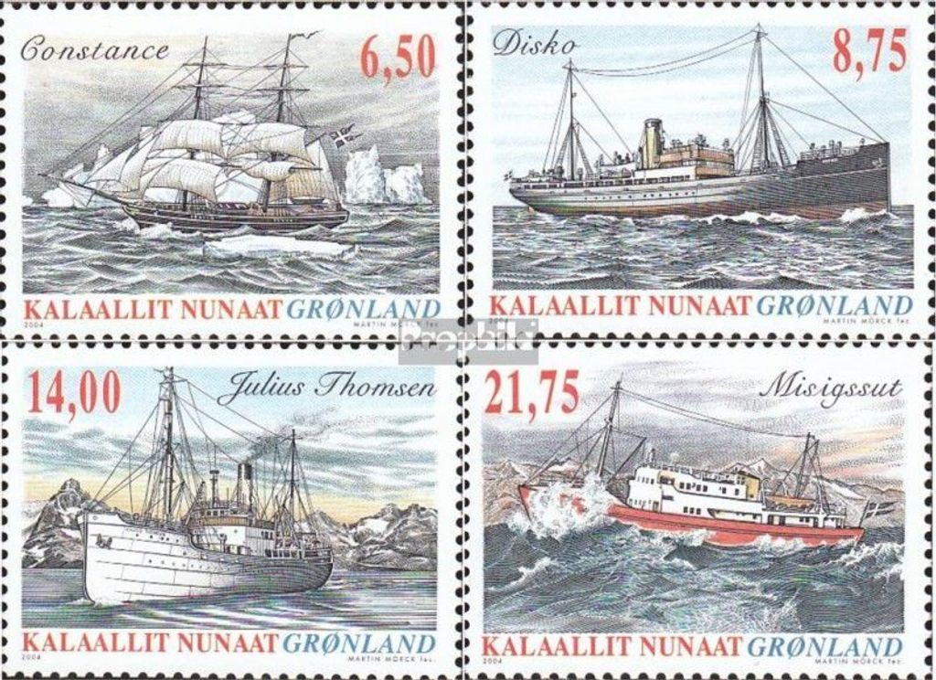 Briefmarken Dänemark - Grönland 2004 Mi 423-426 Produktbild 