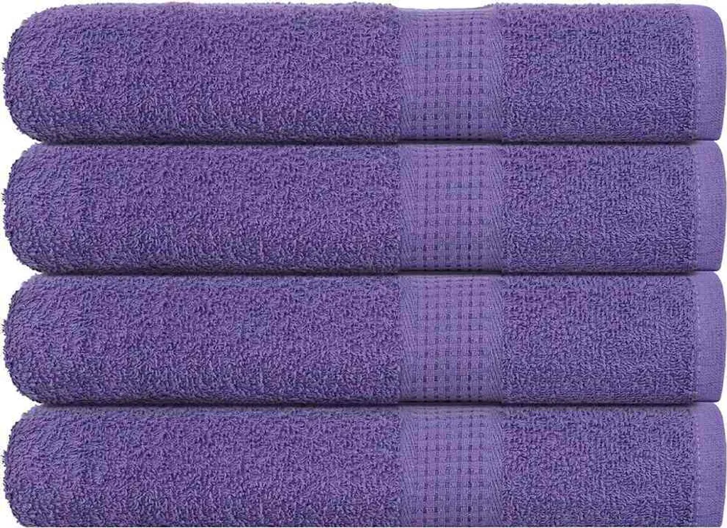 Telo da Sauna Viola 80x200 cm - Cotone Premium Octo - Pack da 4