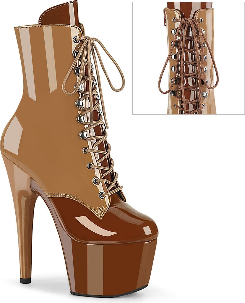 ADORE-1020DC Damen Booties von Pleaser, Braun Beige , EU Produktbild 