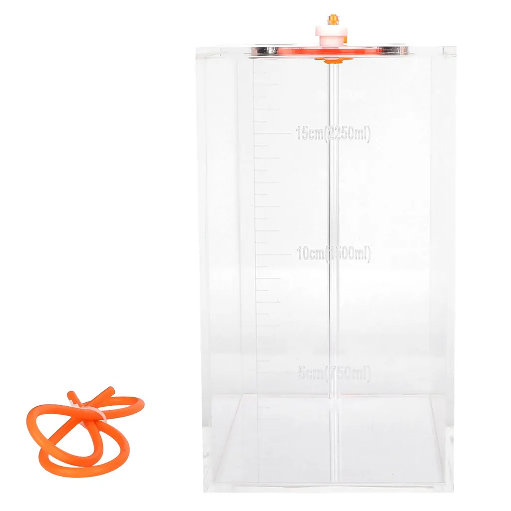 Récipient de Dosage 2.5L en Acrylique pour Pompe Doseuse Aquarium