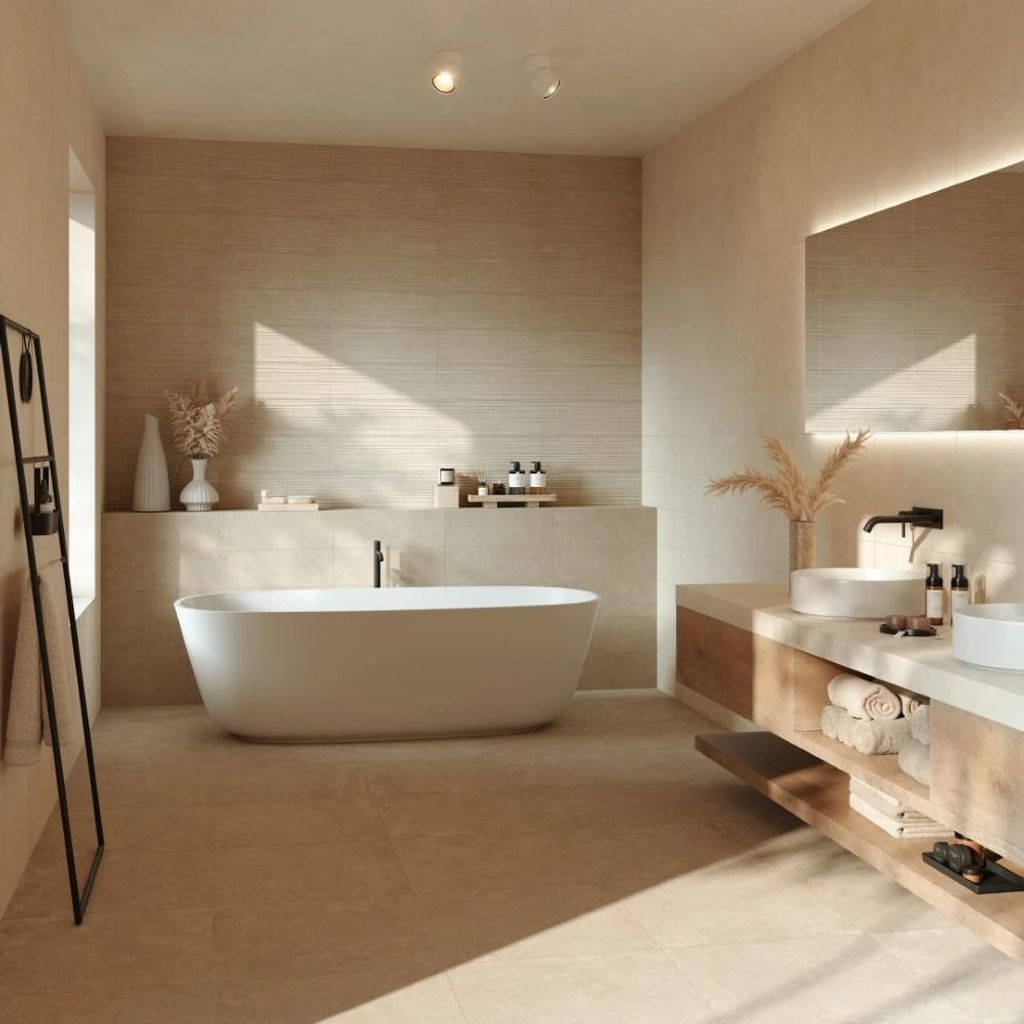 Fliesen 3D Fliesen Grau 20x60 cm CASA39 Marazzi Room