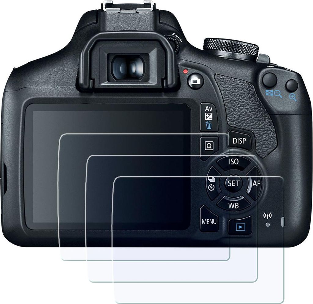 Display-Schutzglas für Canon EOS 3000D, 4000D – 0,3 mm 9H gehärtetes Glas 3 Stück