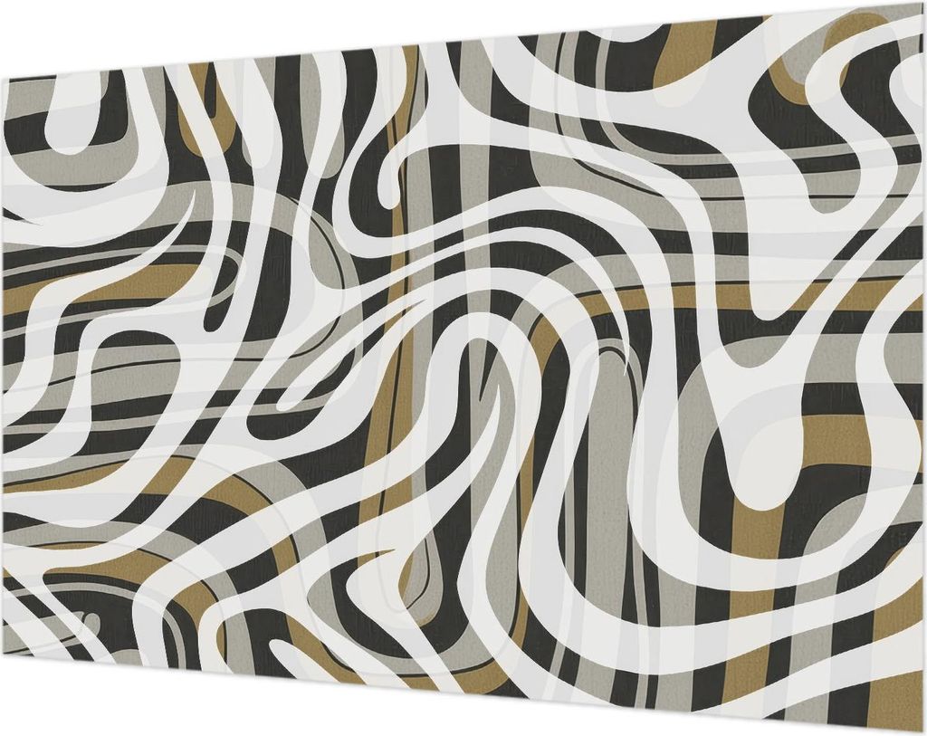Wandtapete - Dekorative Tapete für Wohnzimmer- Tapetenfolie für Wanddekoration - 104x70 cm - Abstrakte Linien
