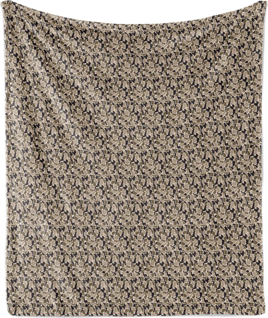 Plaid Astratto ABAKUHAUS 175x230 cm | Coperta Toni Terra Arredo