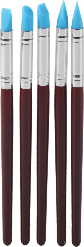 Töpferformenwerkzeug, zarte und kleine Holzkautschukspitze -Farbgeschnitze glatte Griffoberfläche zum Modellieren von Tonskulpturen