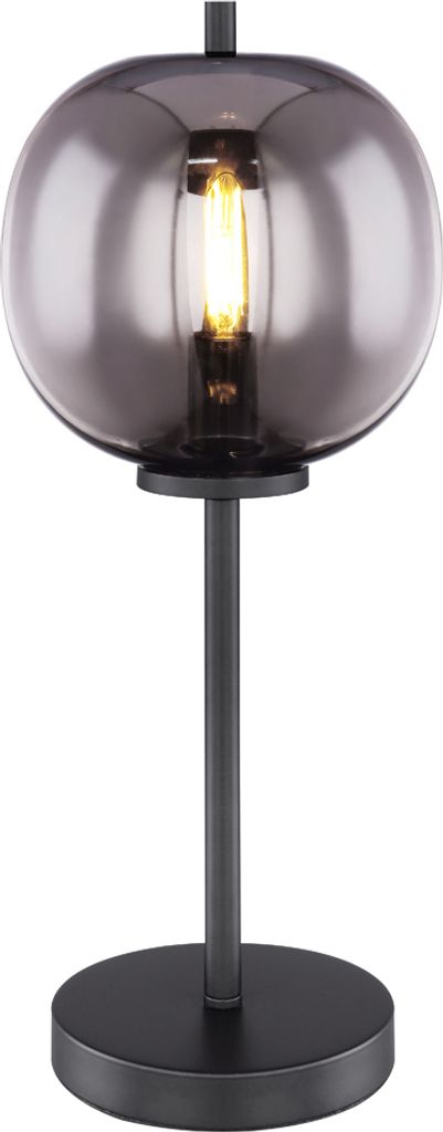 Industrial LED Rauchglas Nachttischlampe, Innen Kugelleuchte für die Fensterbank