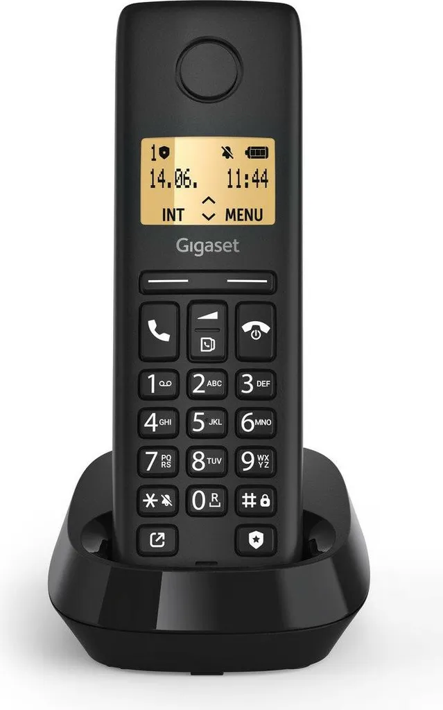 Gigaset PURE 100 - Telefono cordless con ID chiamante - ECO DECT\GAP - Nero (S30852-H3105-R101)