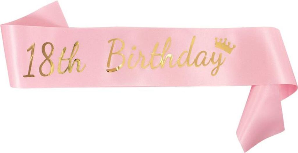 Oblique Unique Schärpe 18 Geburtstag 18th Birthday 18. Produktbild 