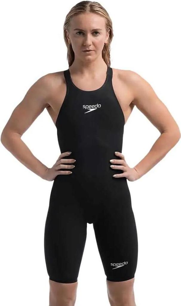 Speedo Fastskin Lzr Pure Valor 2.0 Offener Rücken Wettkampfbadeanzug Schwarz UK 20 Damen Schwarz UK 20