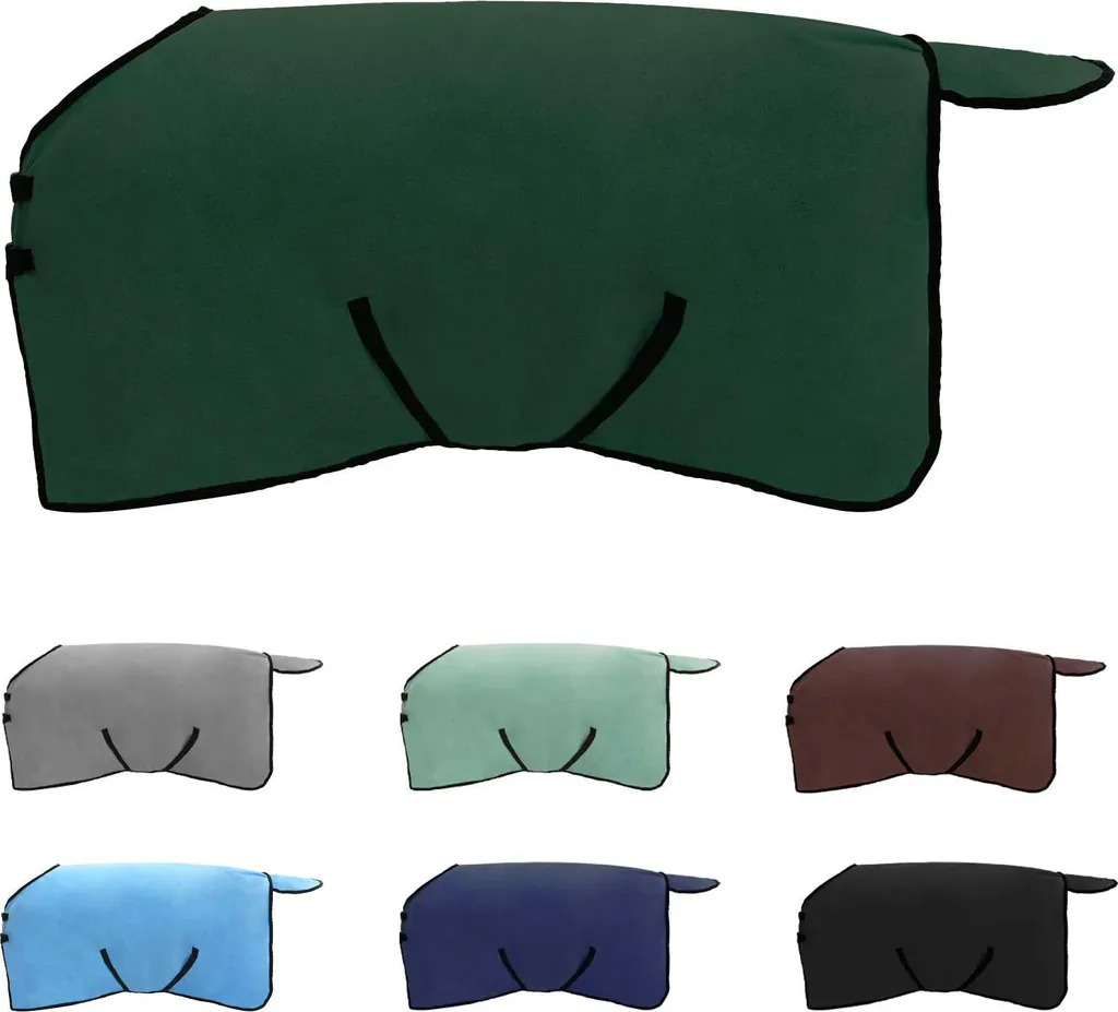 vidaXL Coperta Cavalli Verde Scuro Poliestere | Protezione Invernale Top
