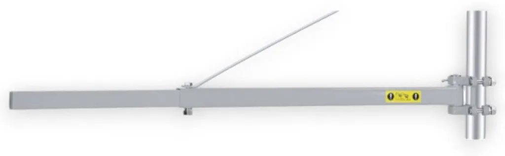 Support de mât pour palan électrique pivotant et extensible 110cm acier